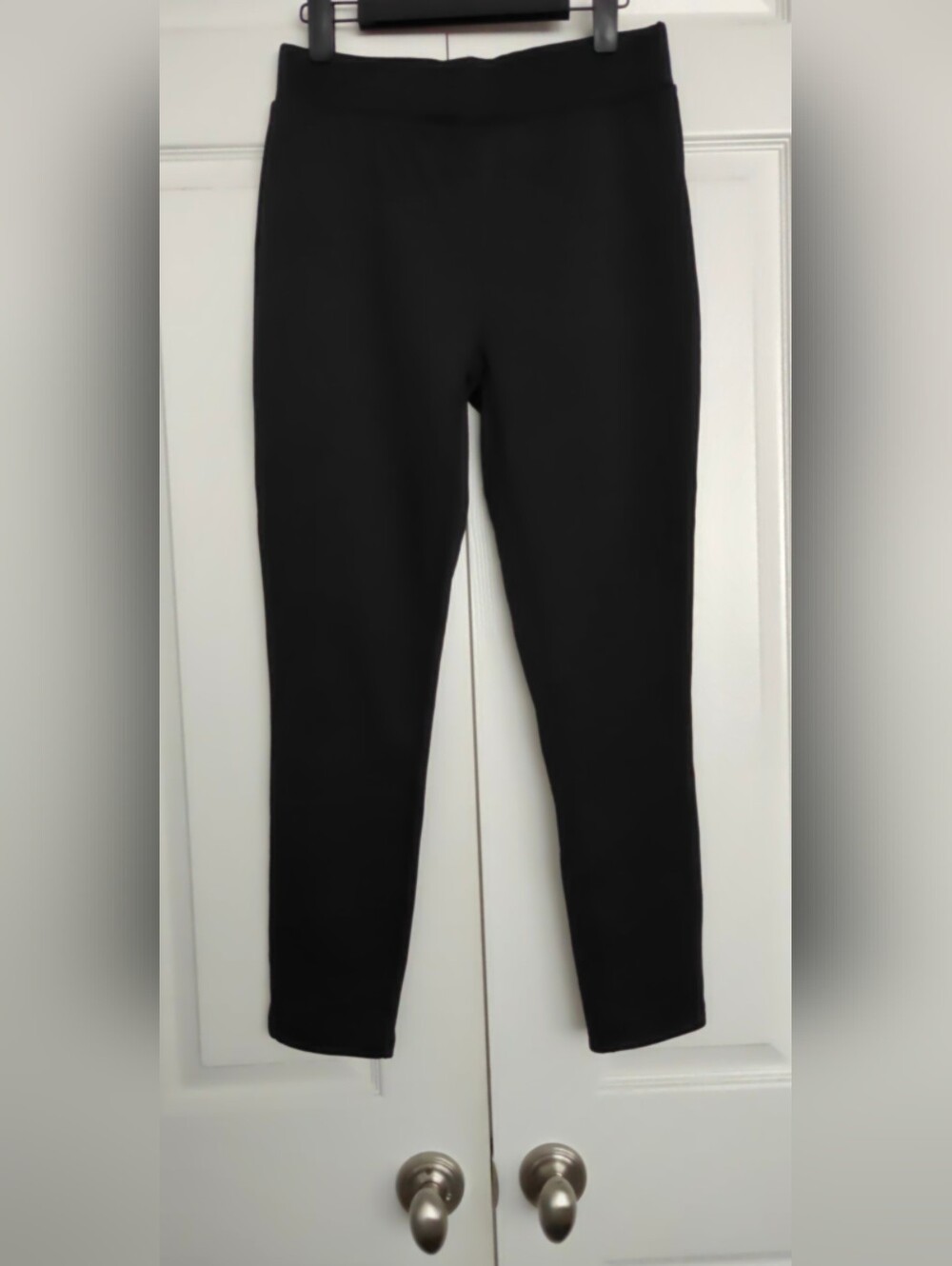 SHEIN Black High-Rise Slim Leggings, Size L